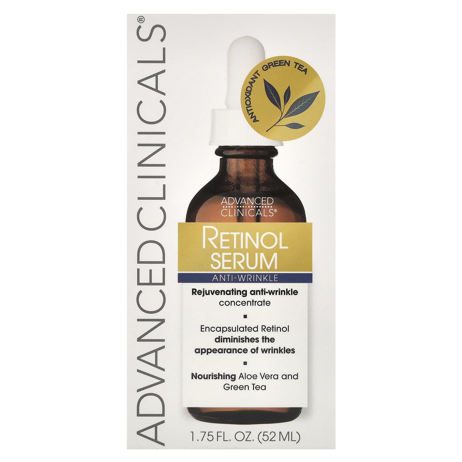Advanced Clinicals Retinol Serum for Anti-Aging & Wrinkle Reduction, 1.75 fl oz - Image 2