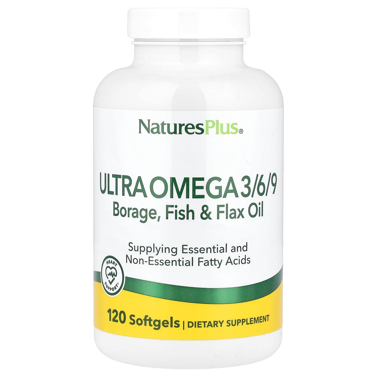 NaturesPlus, Ultra Omega 3/6/9, 120 Softgels - Image 1