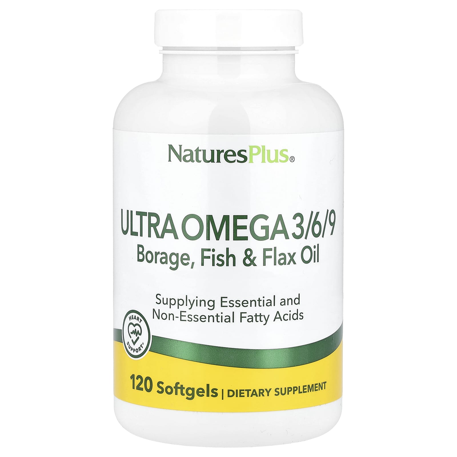 NaturesPlus, Ultra Omega 3/6/9, 120 Softgels - Image 1