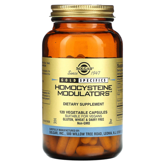 Solgar, Gold Specifics, Homocysteine Modulators, 120 Vegetable Capsules - Image 1