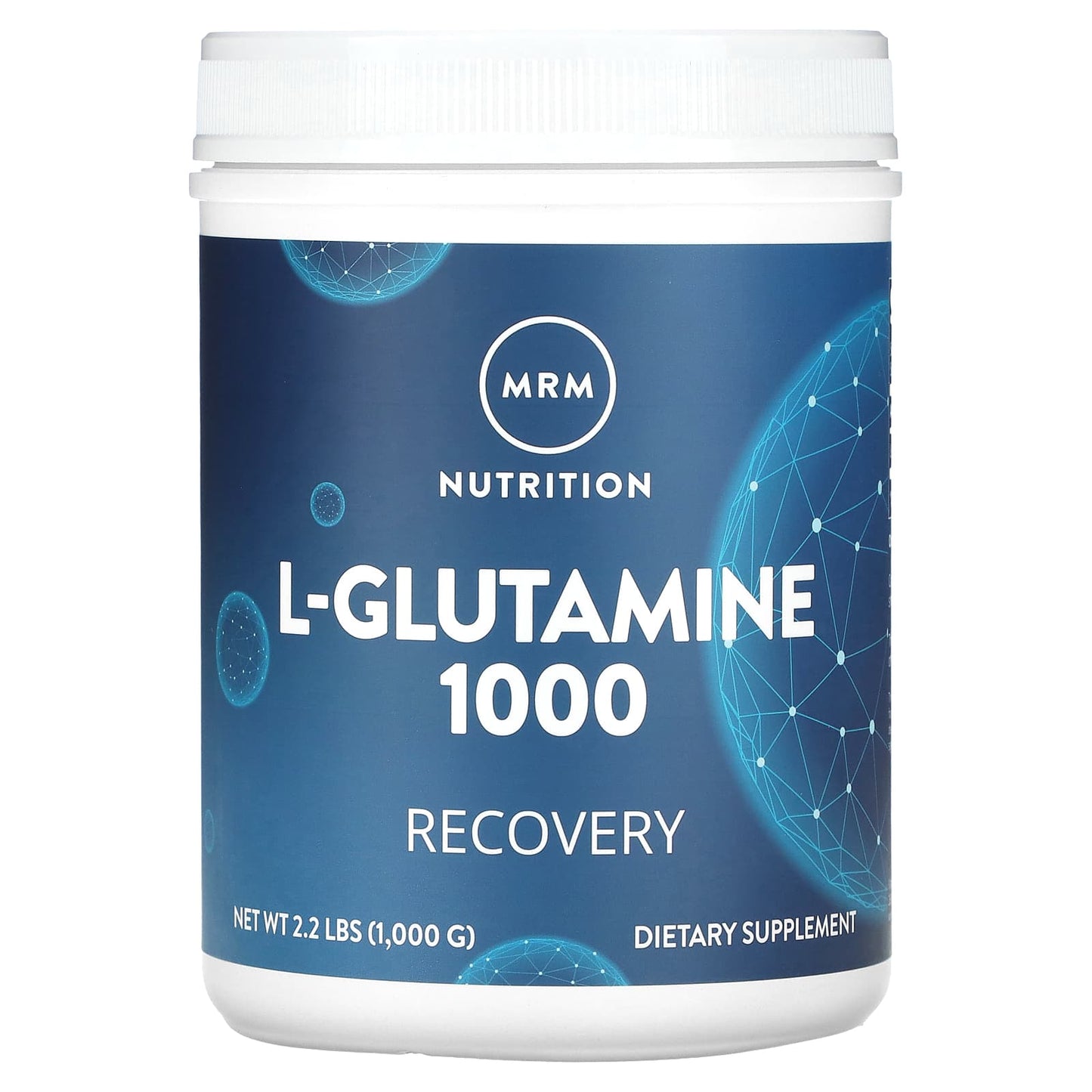 MRM Nutrition, L-Glutamine 1000, Recovery, 2.2 lbs (1,000 g) - Image 1