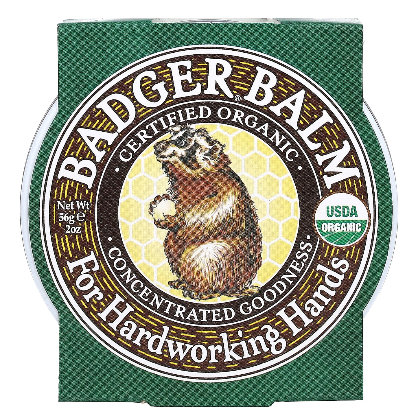 Badger Certified Organic Hand Balm for Dry Skin, 2 oz - Image 2