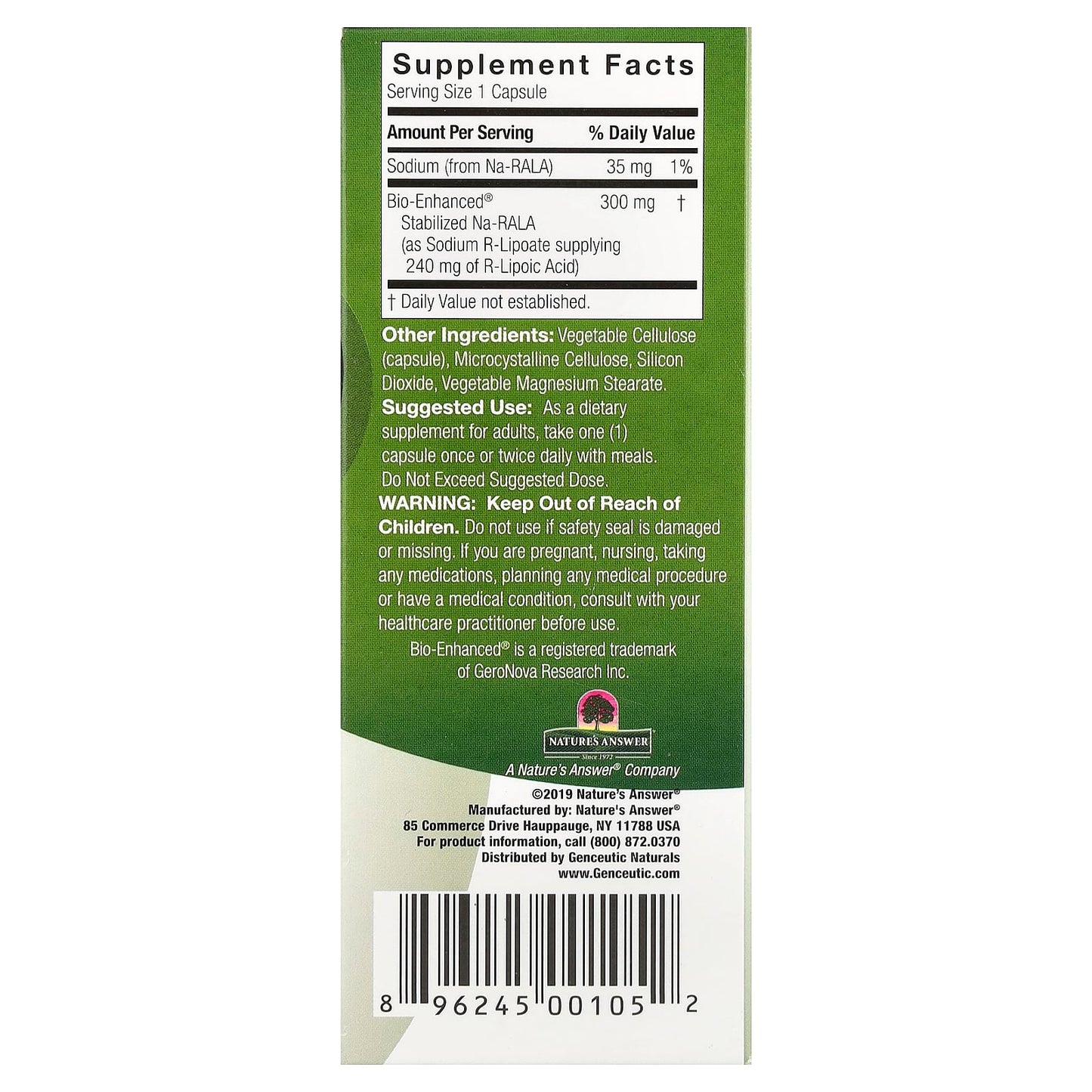 R-Lipoic Acid+ by Genceutic Naturals: Boost Healthy Blood Sugar Levels - Image 2