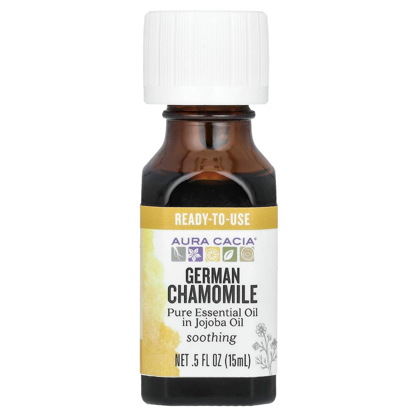 German Chamomile Essential Oil Blend with Jojoba Oil - 0.5 fl oz - Image 1