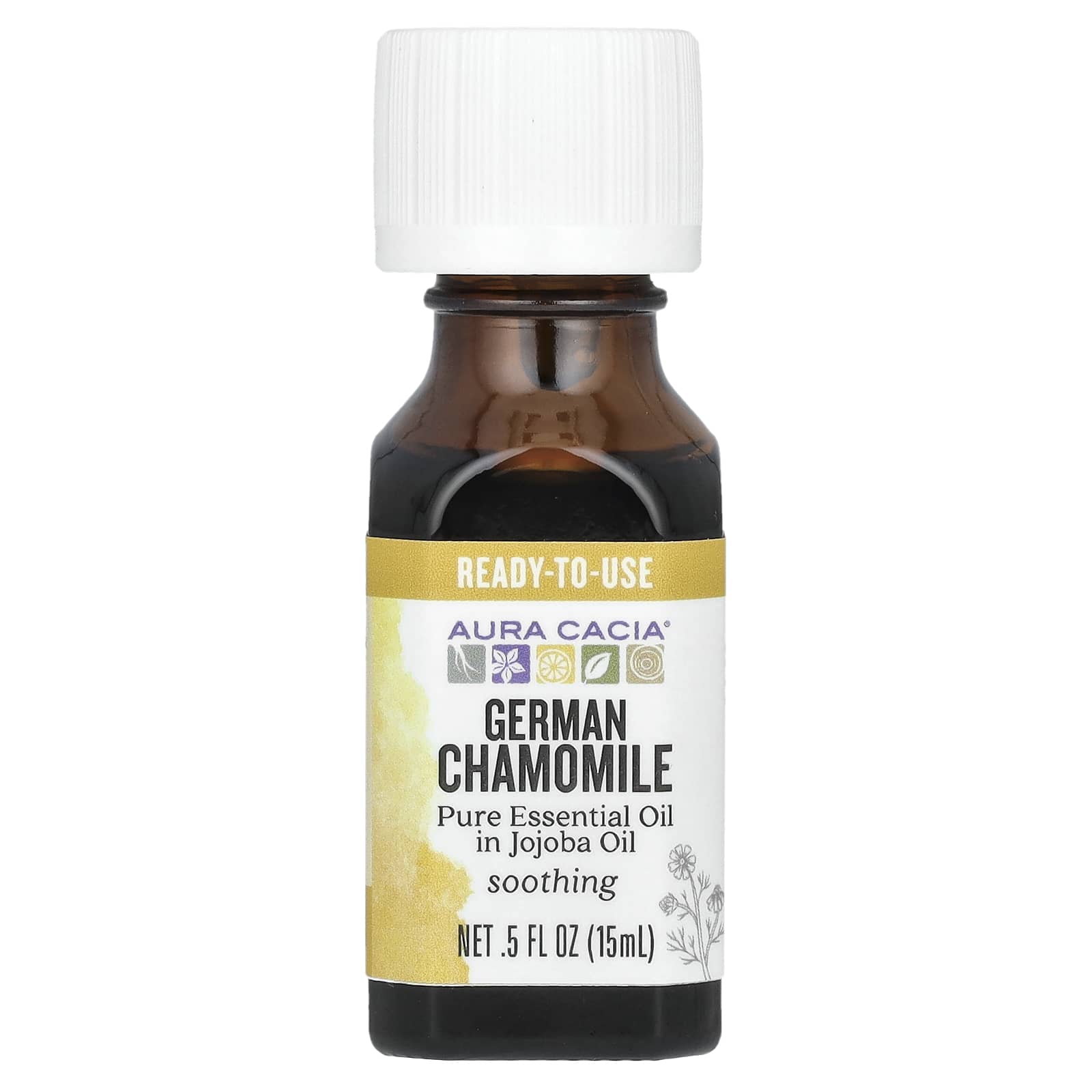 German Chamomile Essential Oil Blend with Jojoba Oil - 0.5 fl oz - Image 1