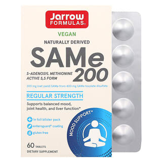 Jarrow Formulas SAMe 200 - 200mg, 60 Tablets | Mood & Joint Support