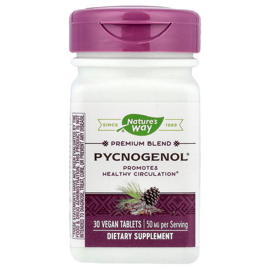 Nature's Way, Pycnogenol®, 30 Vegan Tablets - Image 1