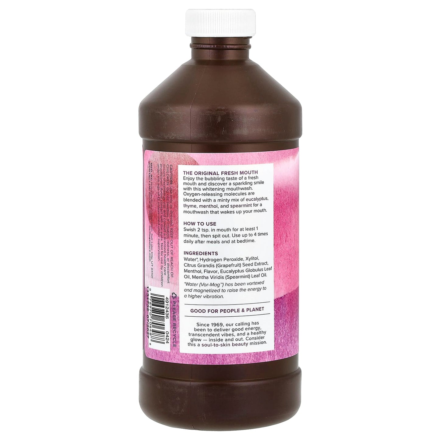 Eucalyptus Mint Whitening Mouthwash by Heritage Store - 16 fl oz (473 ml) - Image 2