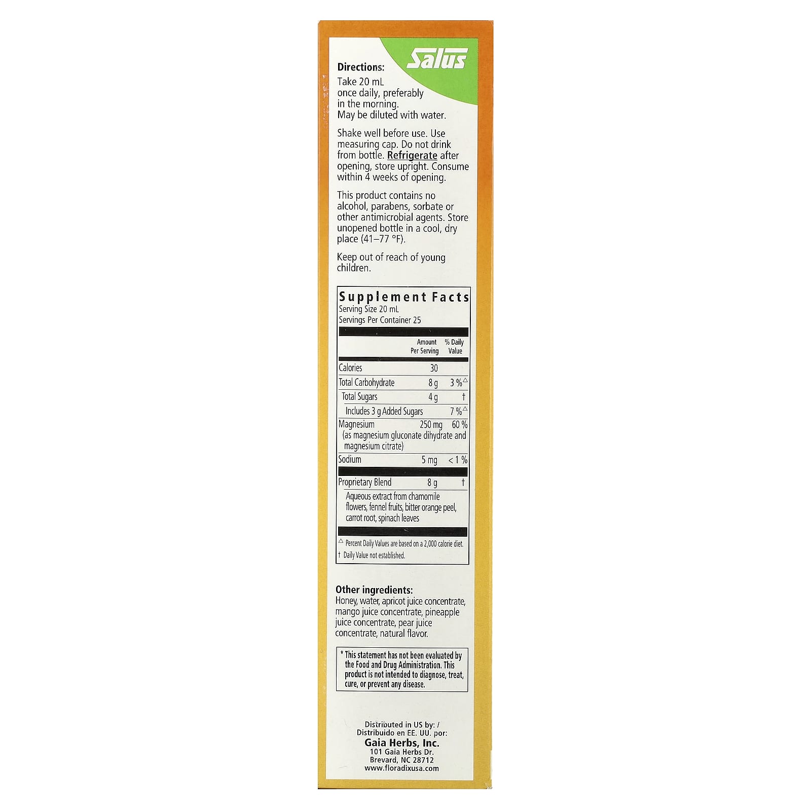 Floradix Magnesium Supplement - 17 fl oz (500 ml) - Vegetarian, Gluten-Free - Image 2