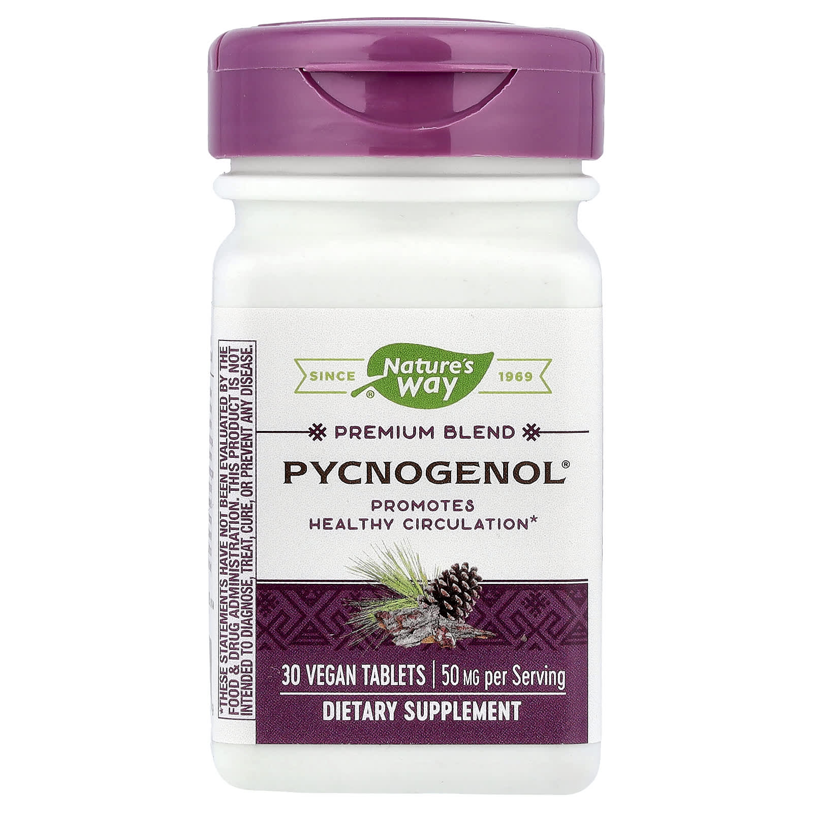 Nature's Way, Pycnogenol®, 30 Vegan Tablets - Image 1