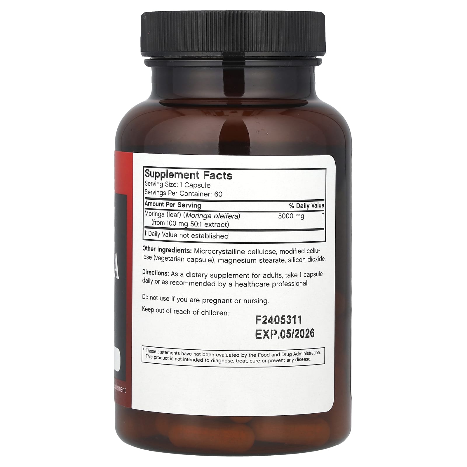 Moringa Superfood Supplement by FutureBiotics - 60 Capsules - Image 2