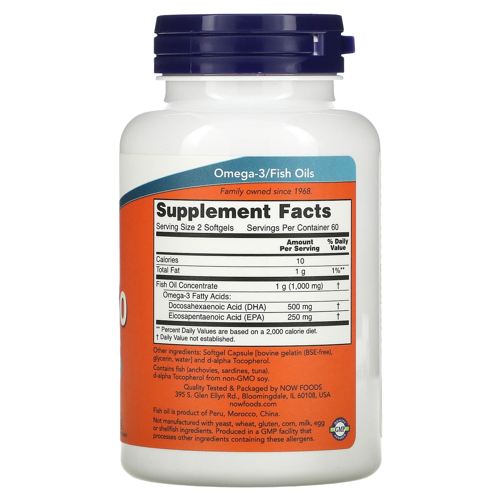 NOW Foods, DHA-250, 120 Softgels - Image 2