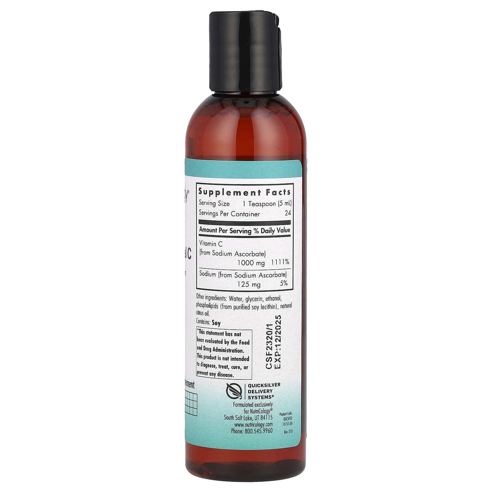 Nutricology, Micro Liposomal C, 4 fl oz (120 ml) - Image 2