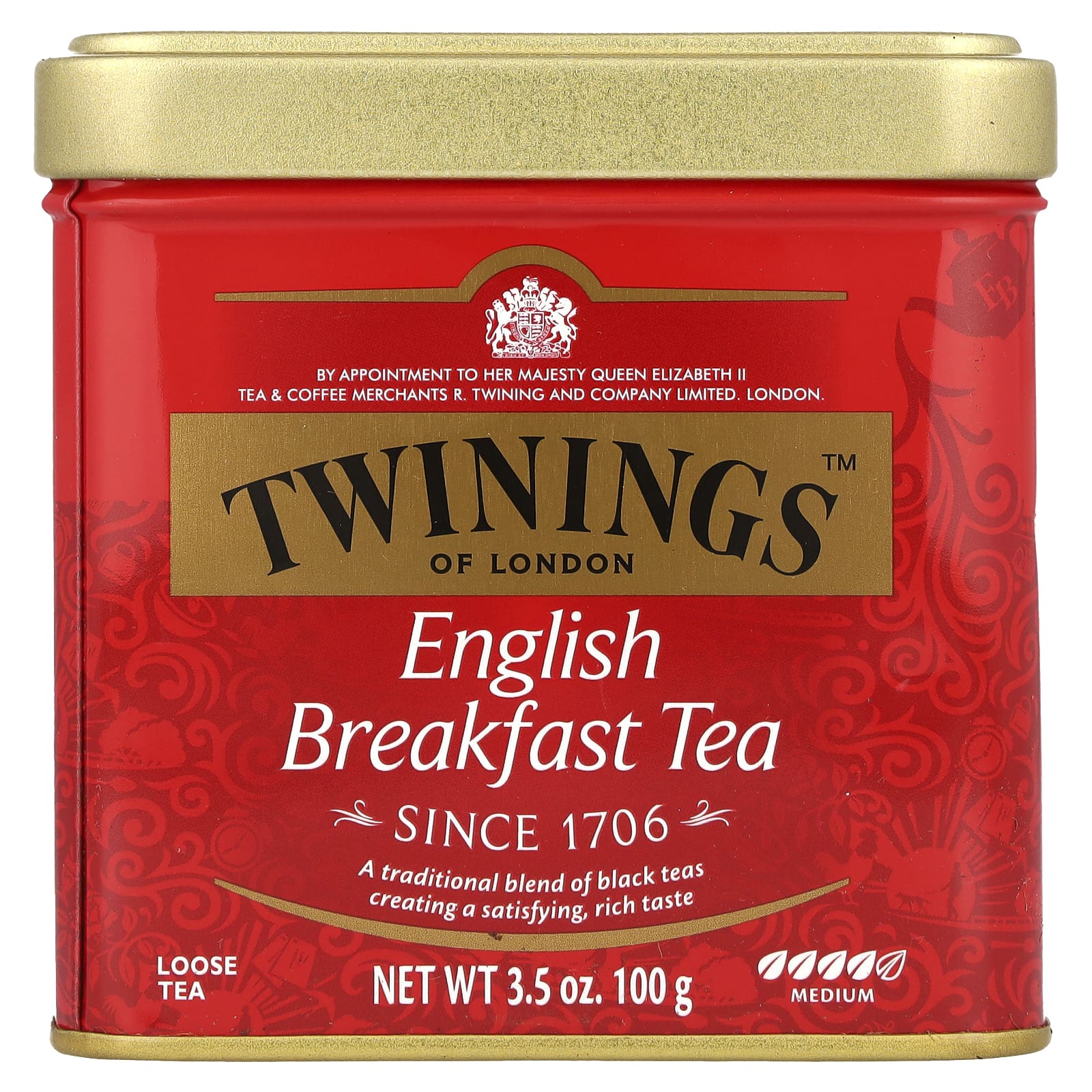 Twinings, English Breakfast Loose Tea, 3.5 oz (100 g) - Image 1