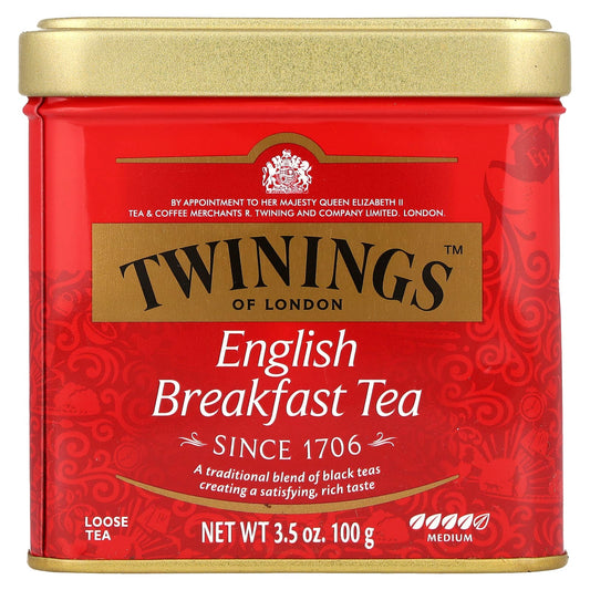 Twinings, English Breakfast Loose Tea, 3.5 oz (100 g) - Image 1