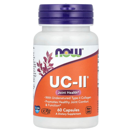 NOW Foods, UC-II® Joint Health with Undenatured Type II Collagen, 60 Capsules - Image 1