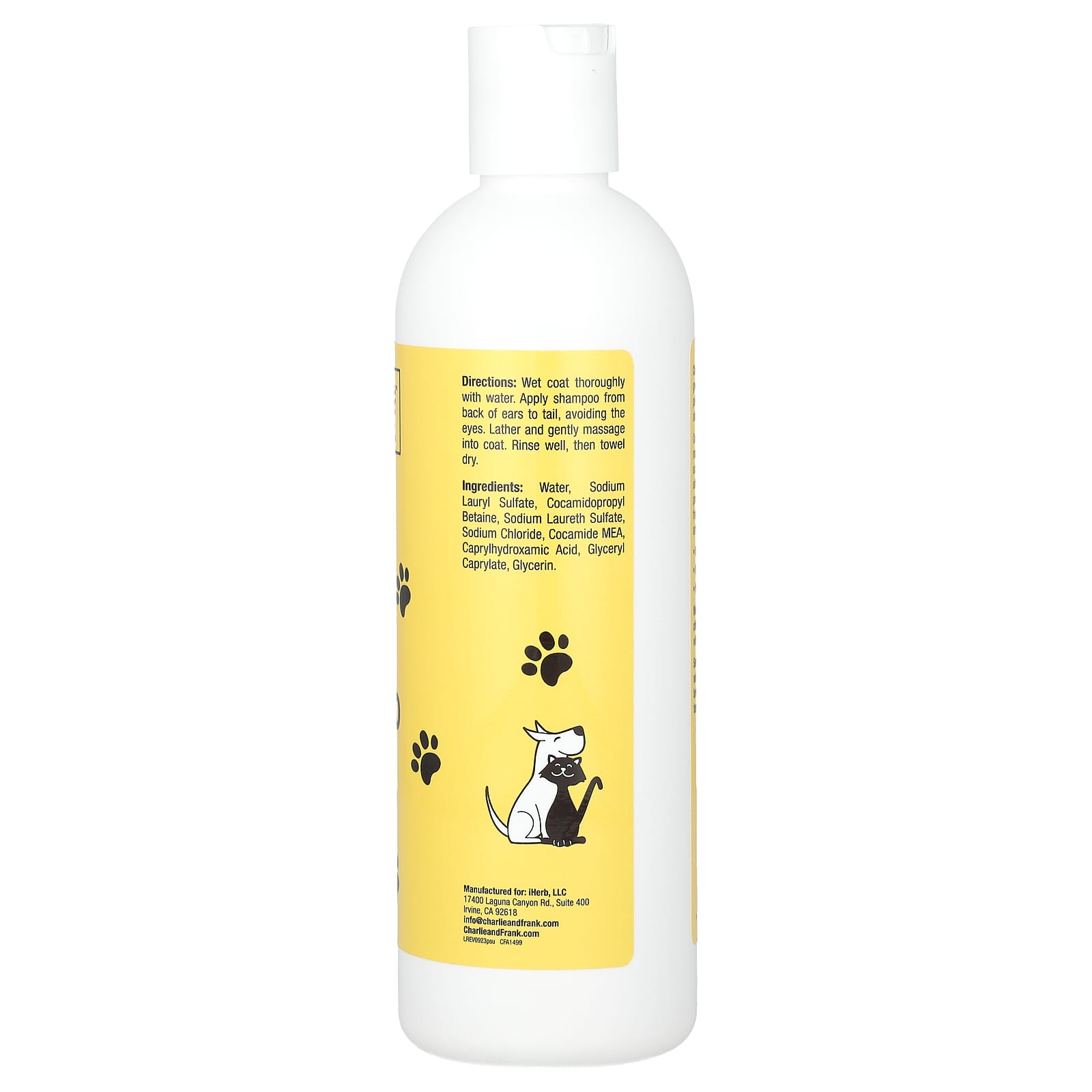 Unscented Pet Shampoo for Cats & Dogs - 16 fl oz by Charlie and Frank - Image 2