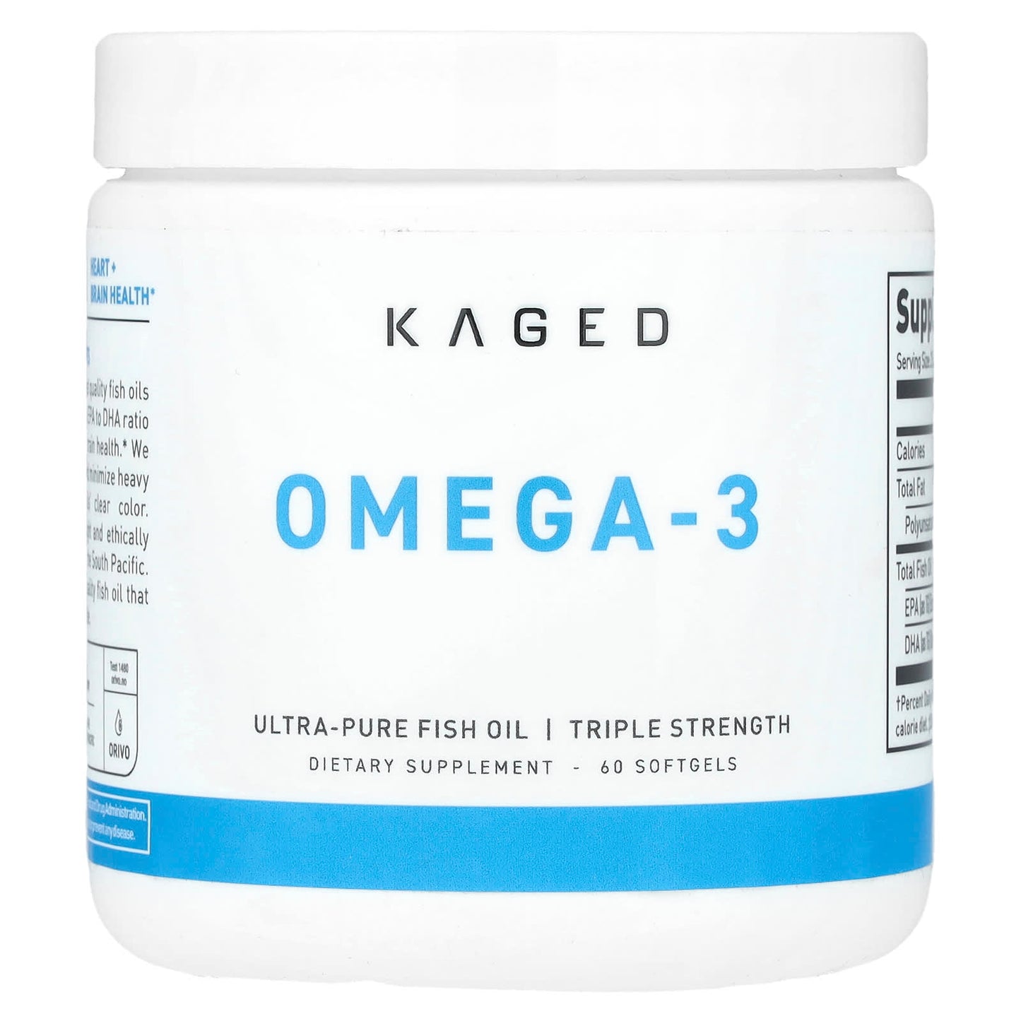 Kaged Omega-3 Triple Strength 60 Softgels for Healthy Joints & Brain - Image 1