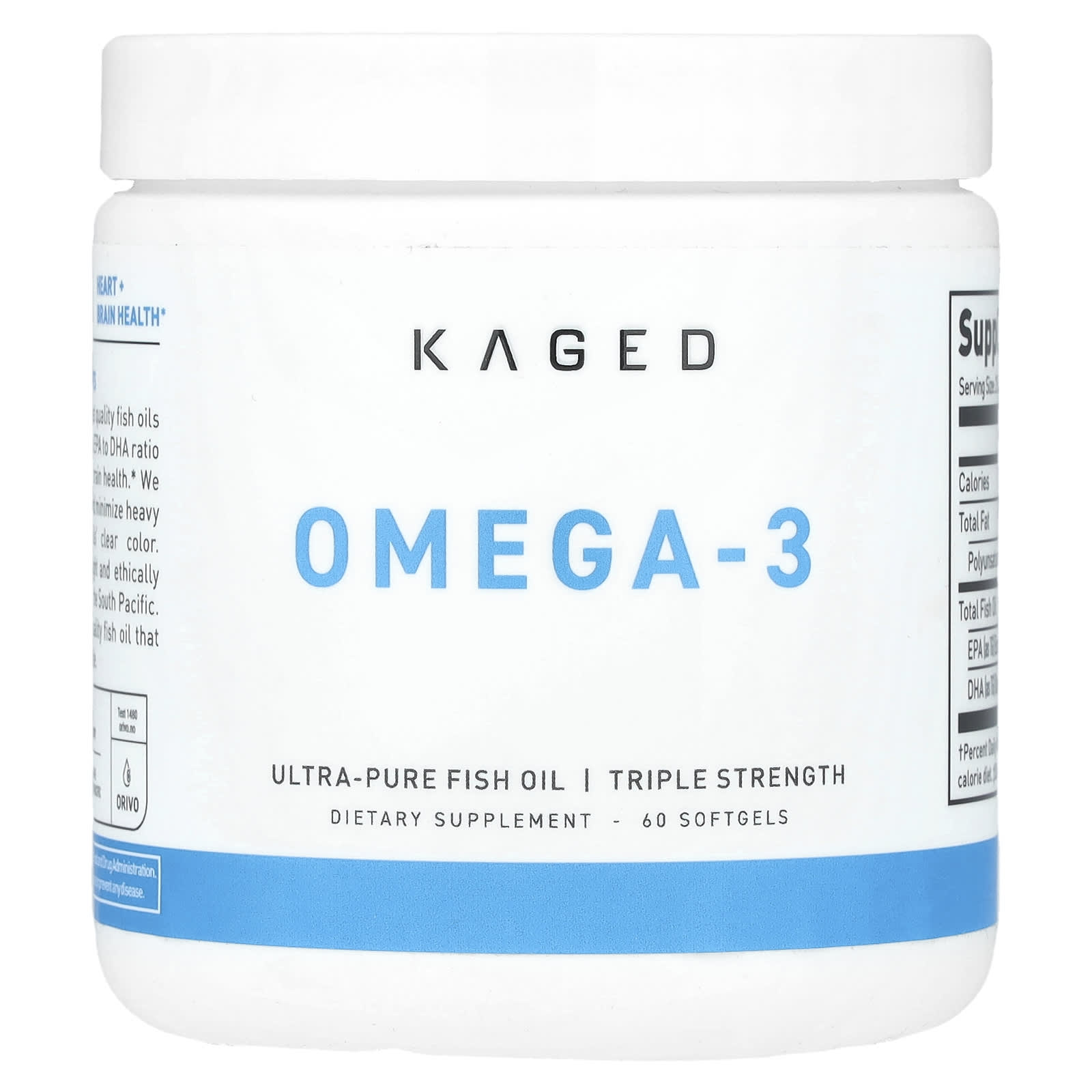 Kaged Omega-3 Triple Strength 60 Softgels for Healthy Joints & Brain - Image 1