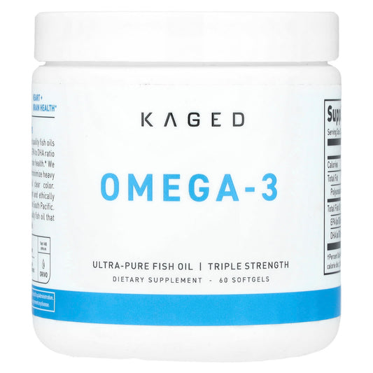 Kaged Omega-3 Triple Strength 60 Softgels for Healthy Joints & Brain - Image 1