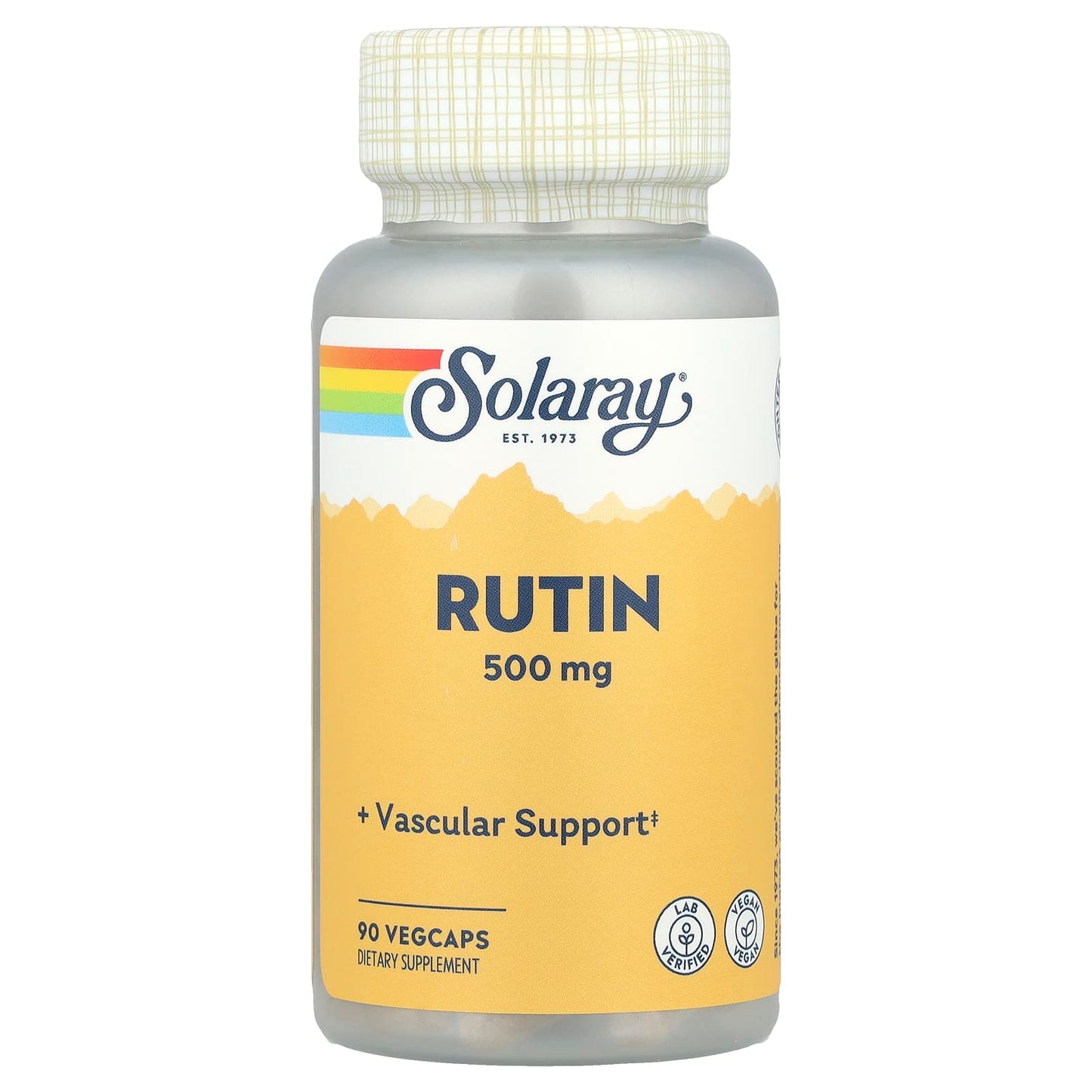Solaray, Rutin, 500 mg, 90 VegCaps - Image 1