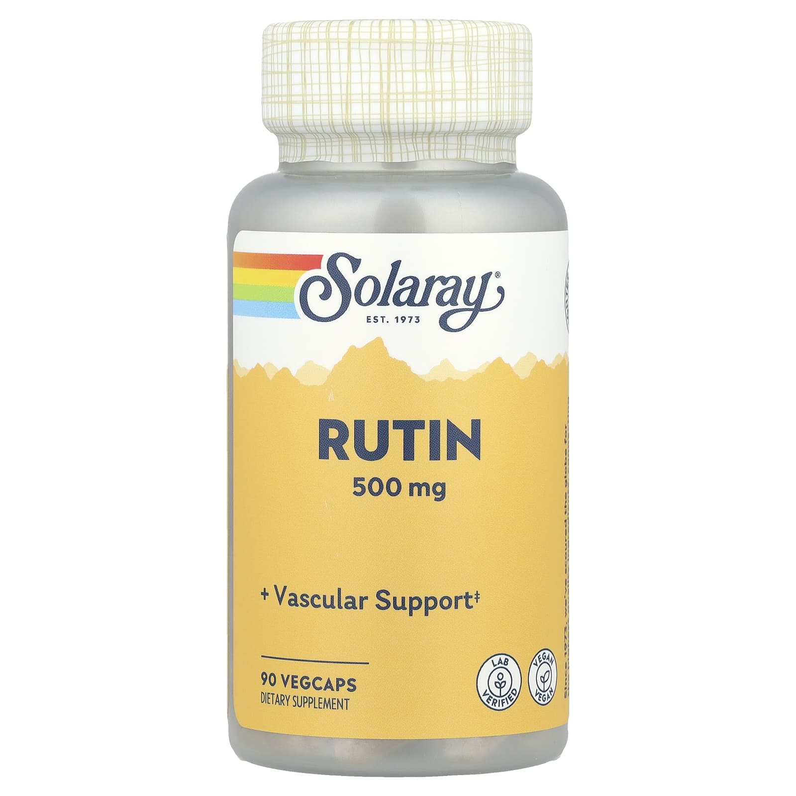 Solaray, Rutin, 500 mg, 90 VegCaps - Image 1