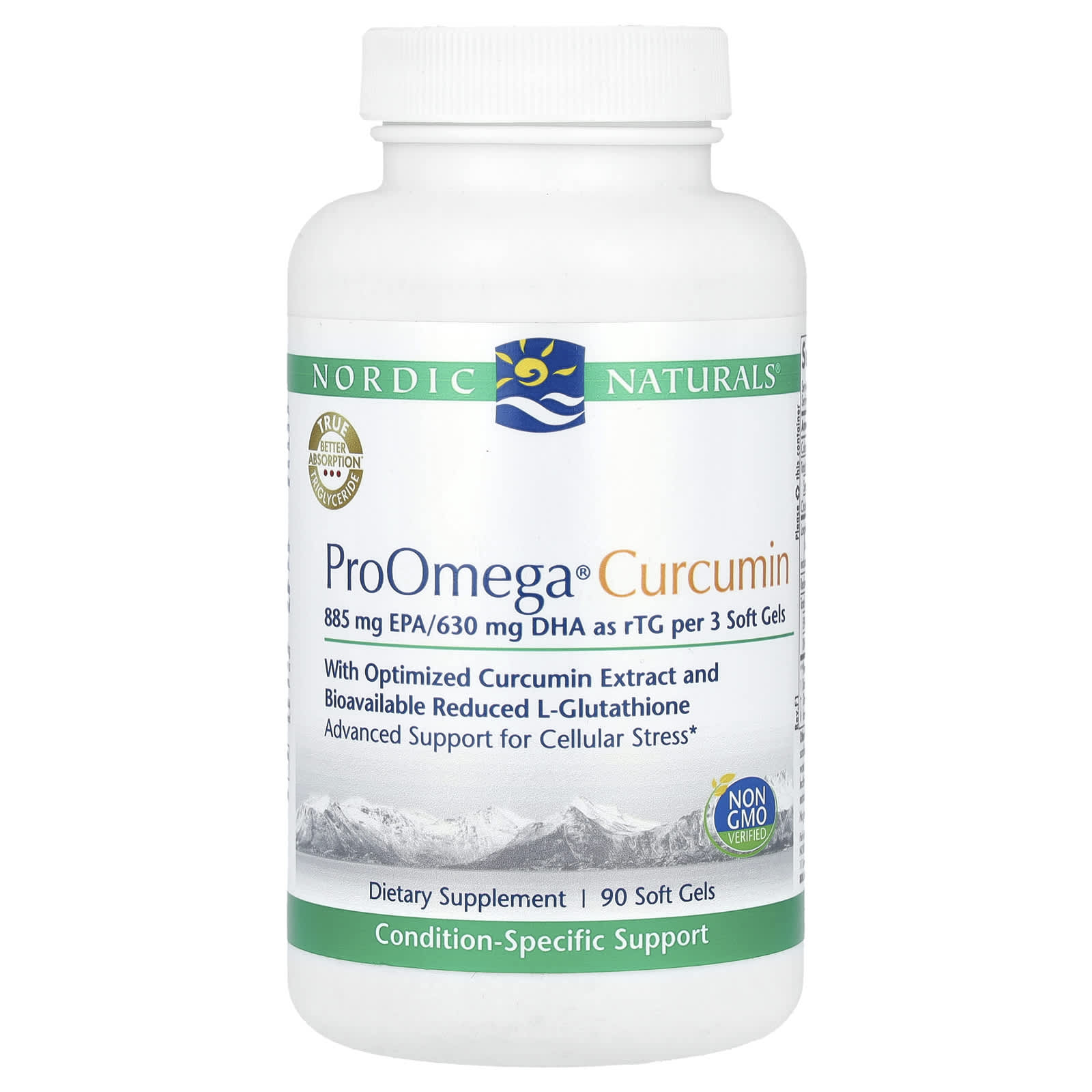 Nordic Naturals, ProOmega® Curcumin, 90 Soft Gels - Image 1