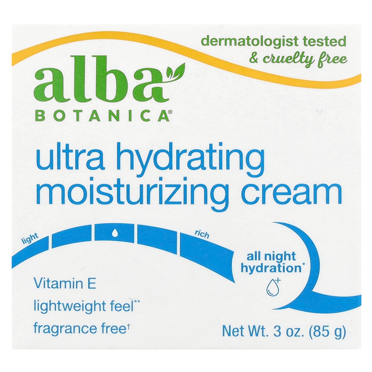 Fragrance-Free Ultra Hydrating Moisturizing Cream by Alba Botanica, 3 oz - Image 2