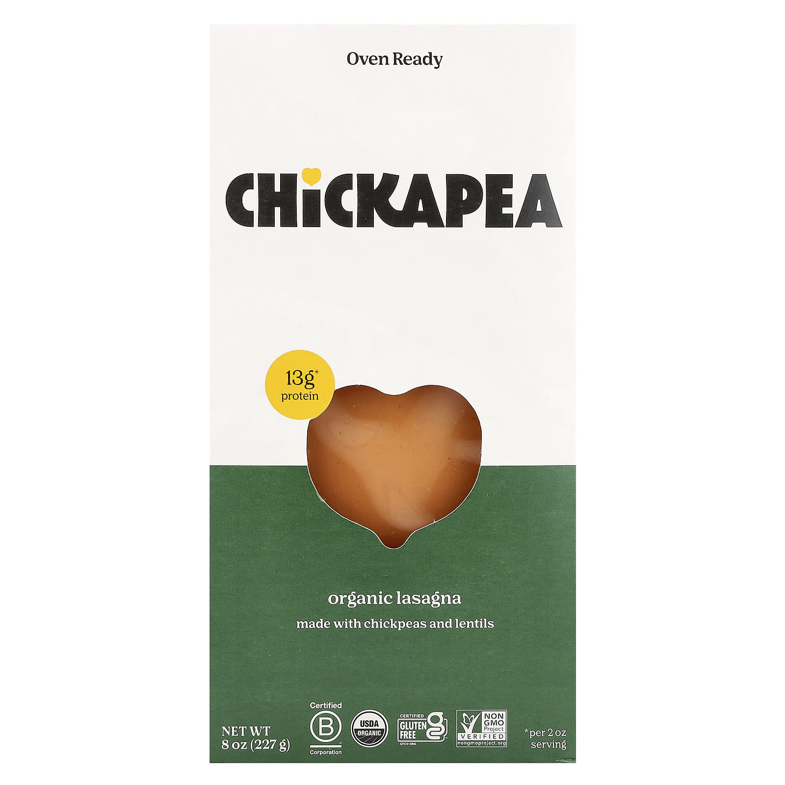 Delicious Organic Lasagna, Made with Chickpeas &amp; Lentils by Chickapea - Image 1