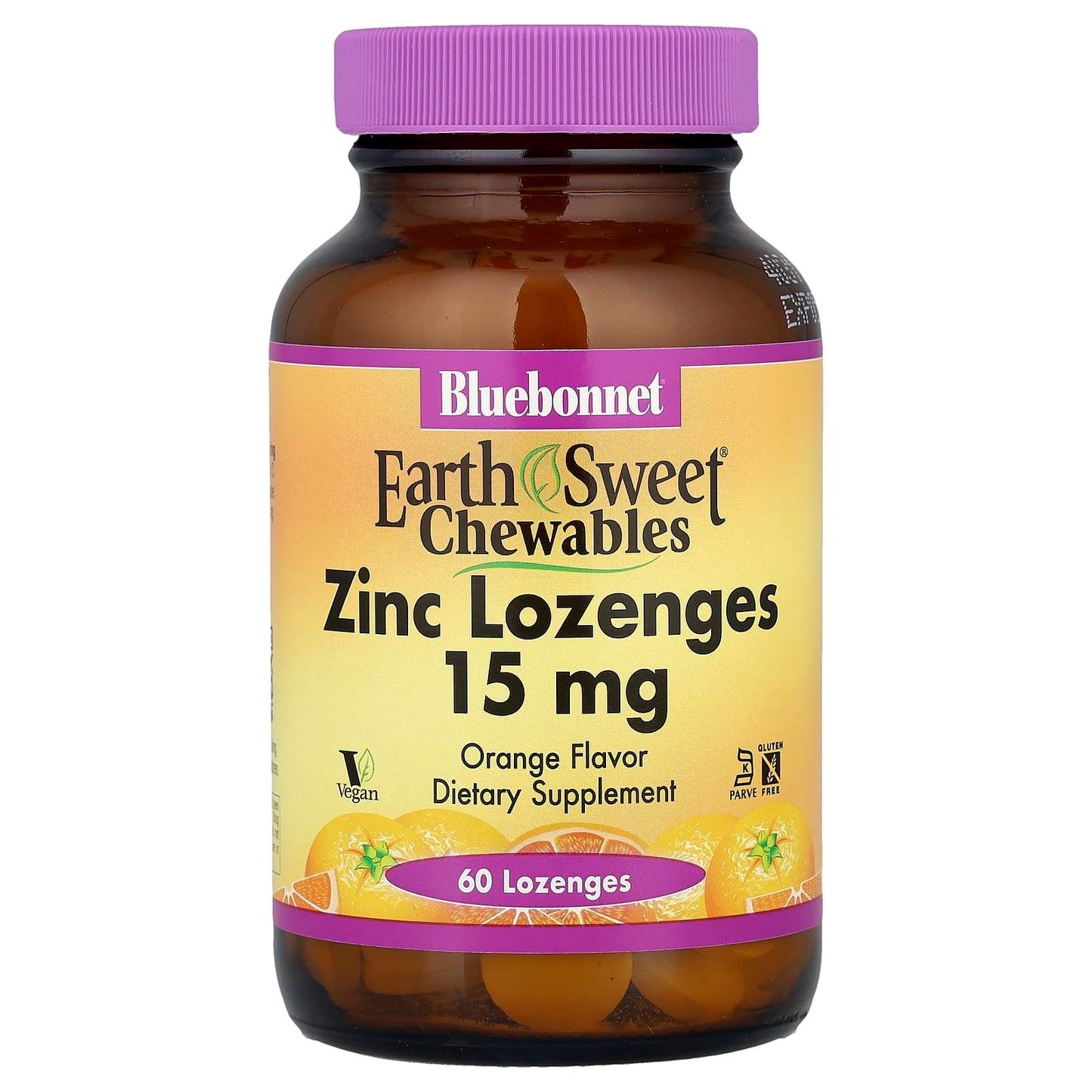 Bluebonnet Nutrition EarthSweet Chewables Zinc Lozenges 60 Count - Image 1
