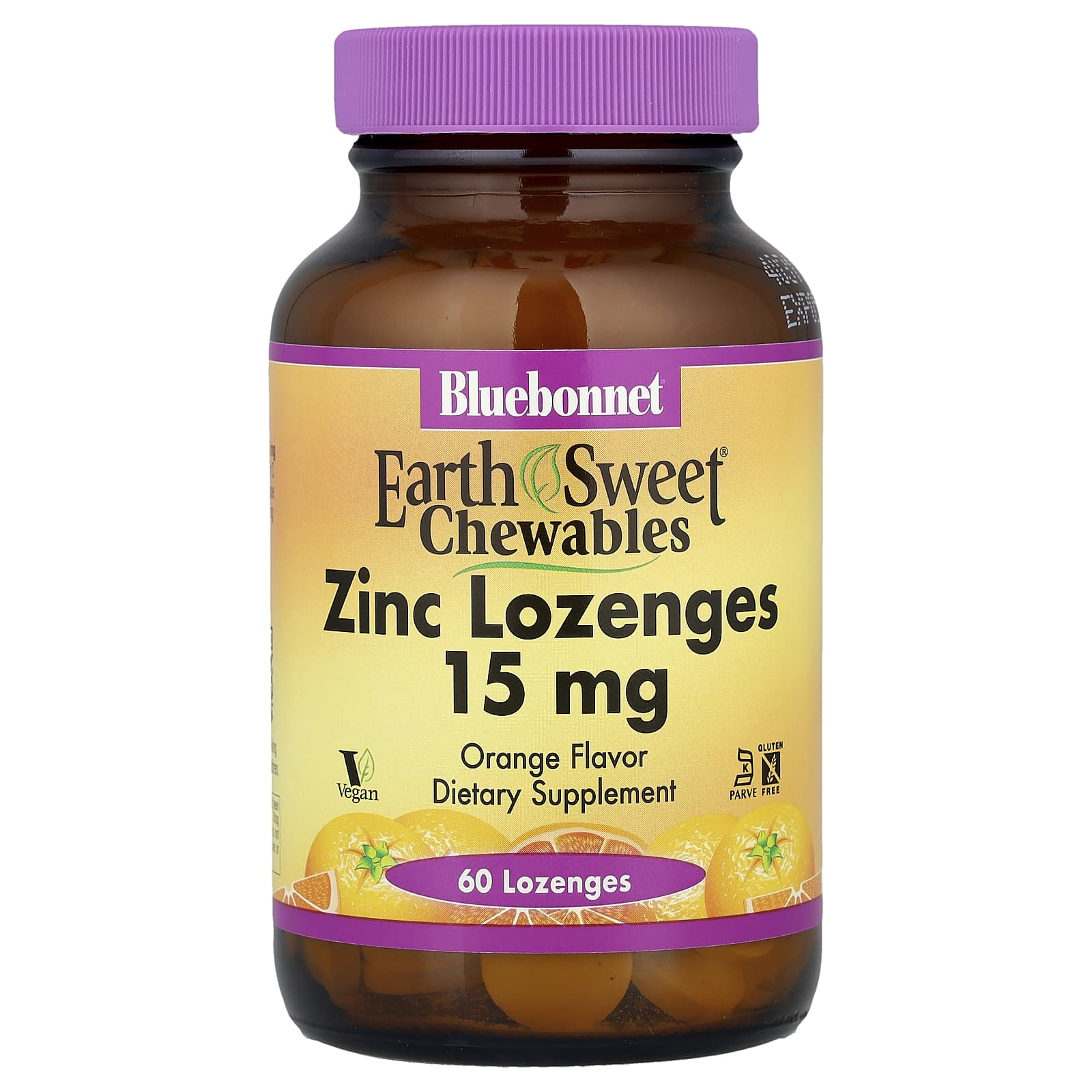 Bluebonnet Nutrition EarthSweet Chewables Zinc Lozenges 60 Count - Image 1