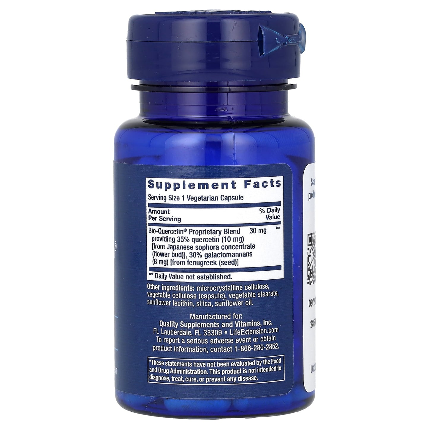 Life Extension, Bio-Quercetin, 30 Vegetarian Capsules - Image 2
