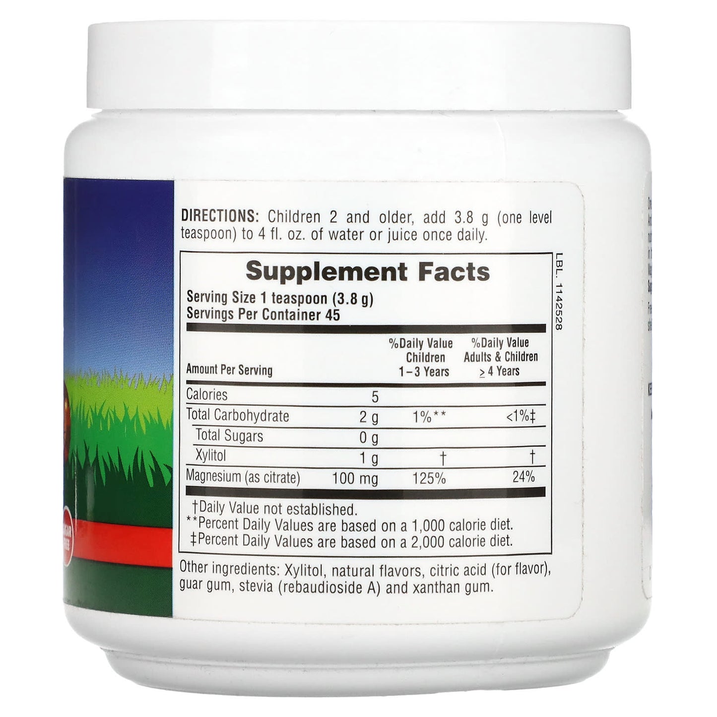 NaturesPlus, Mag Kidz, Animal Parade, Children's Magnesium Powder Supplement, Cherry, 0.38 lb (171 g) - Image 2