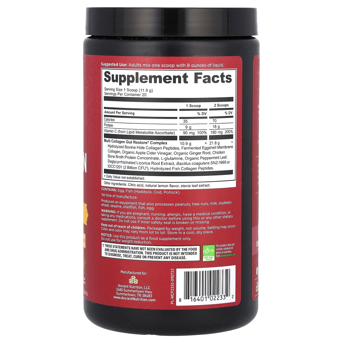 Collagen Protein Supplement for Gut Health, Skin, Hair & Joints | Ancient Nutrition - Image 2