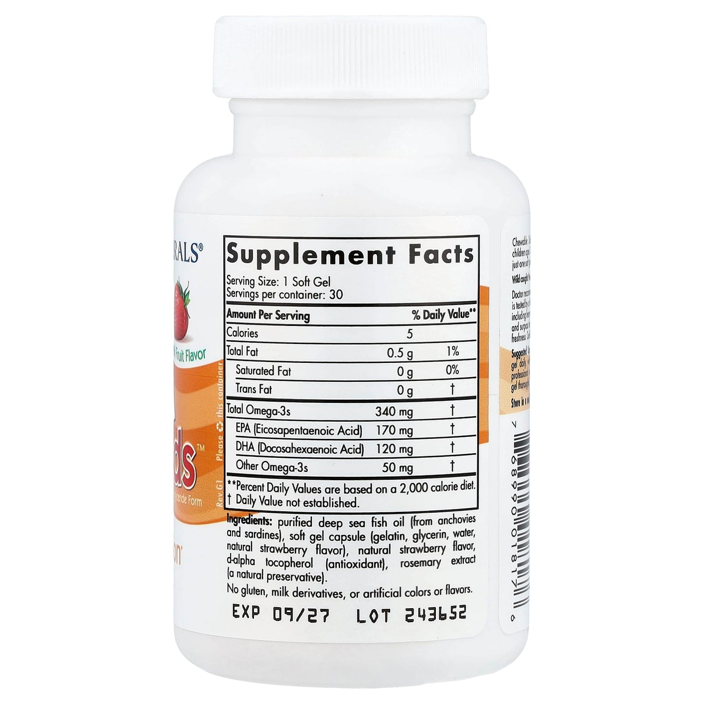 Nordic Naturals, Daily Omega Kids™, Natural Fruit, 30 Soft Gels - Image 2