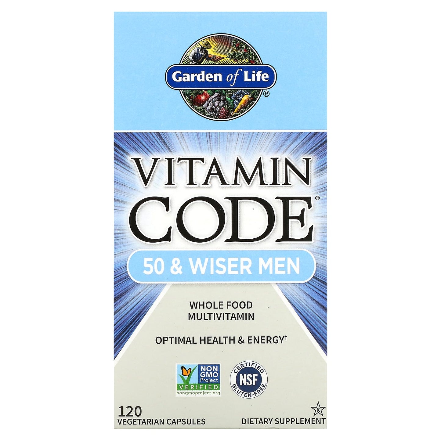 Whole Food Multivitamin for Men Over 50 | Garden of Life - Image 1