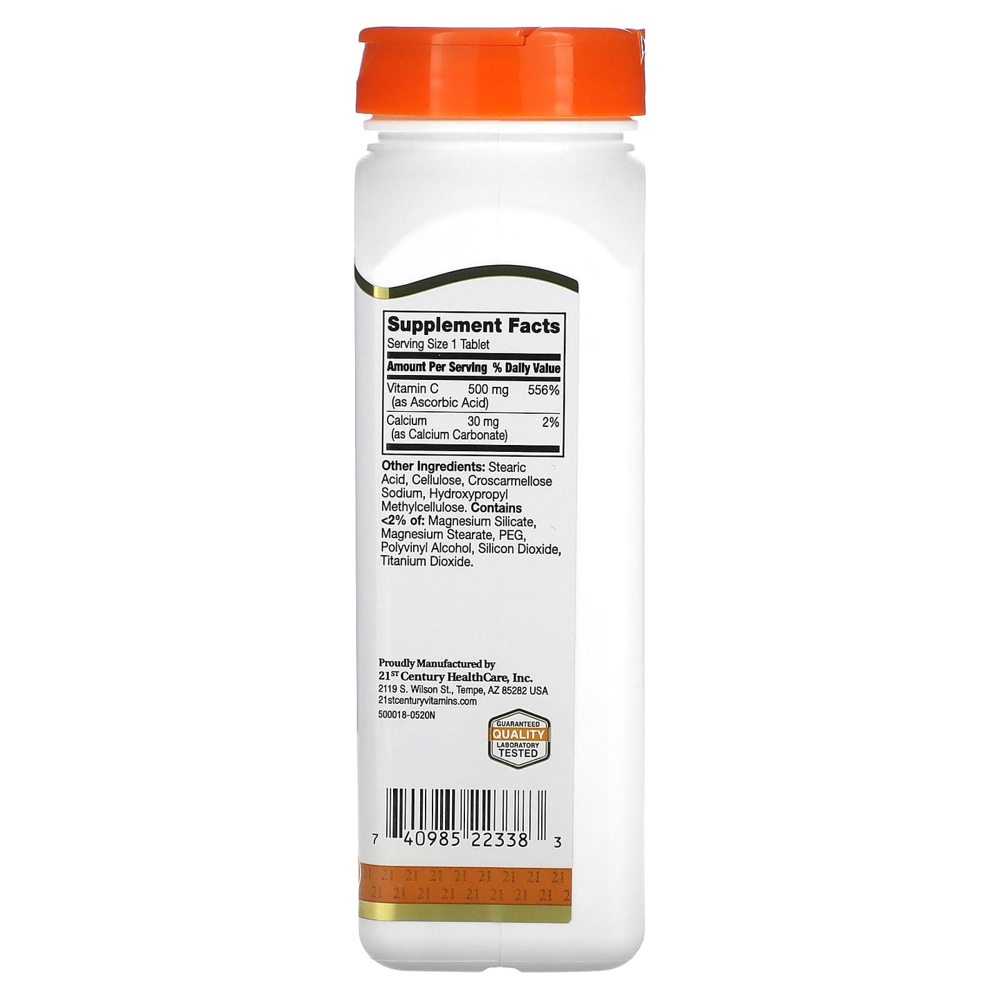 Vitamin C Supplement 500mg, 250 Tablets for Immune Support - Image 2