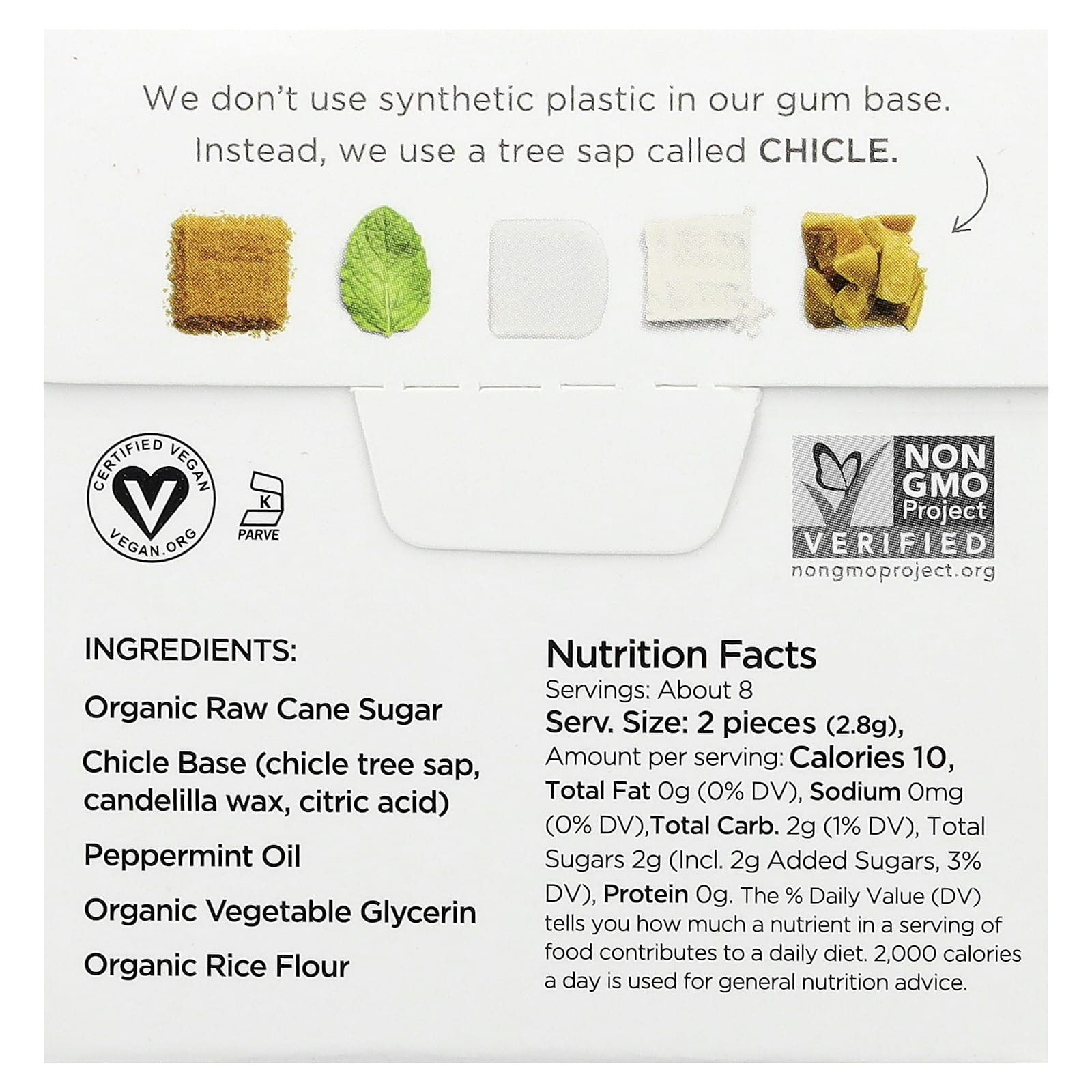 Simply Gum, Chewing Gum, Peppermint, 15 Pieces - Image 2