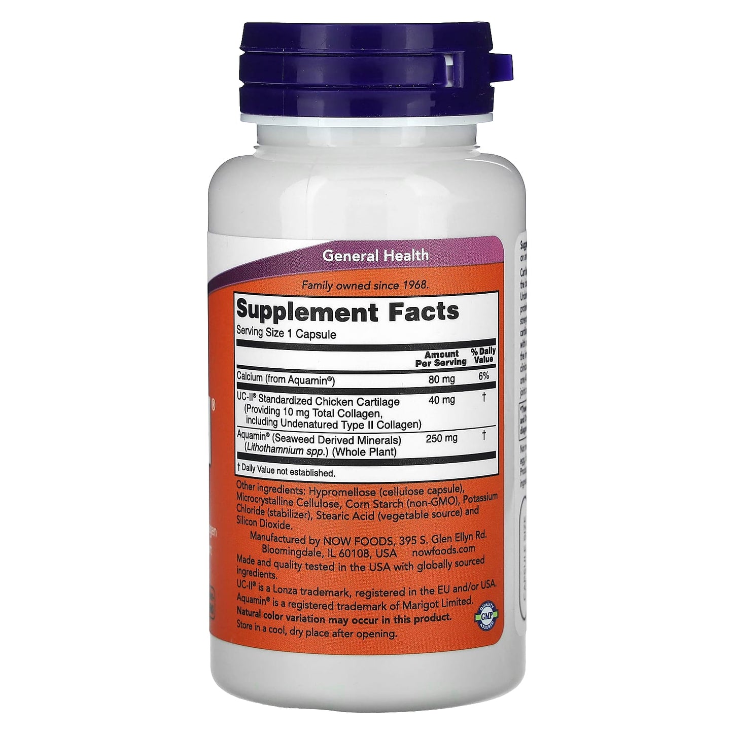 NOW Foods, UC-II® Joint Health with Undenatured Type II Collagen, 120 Capsules - Image 2