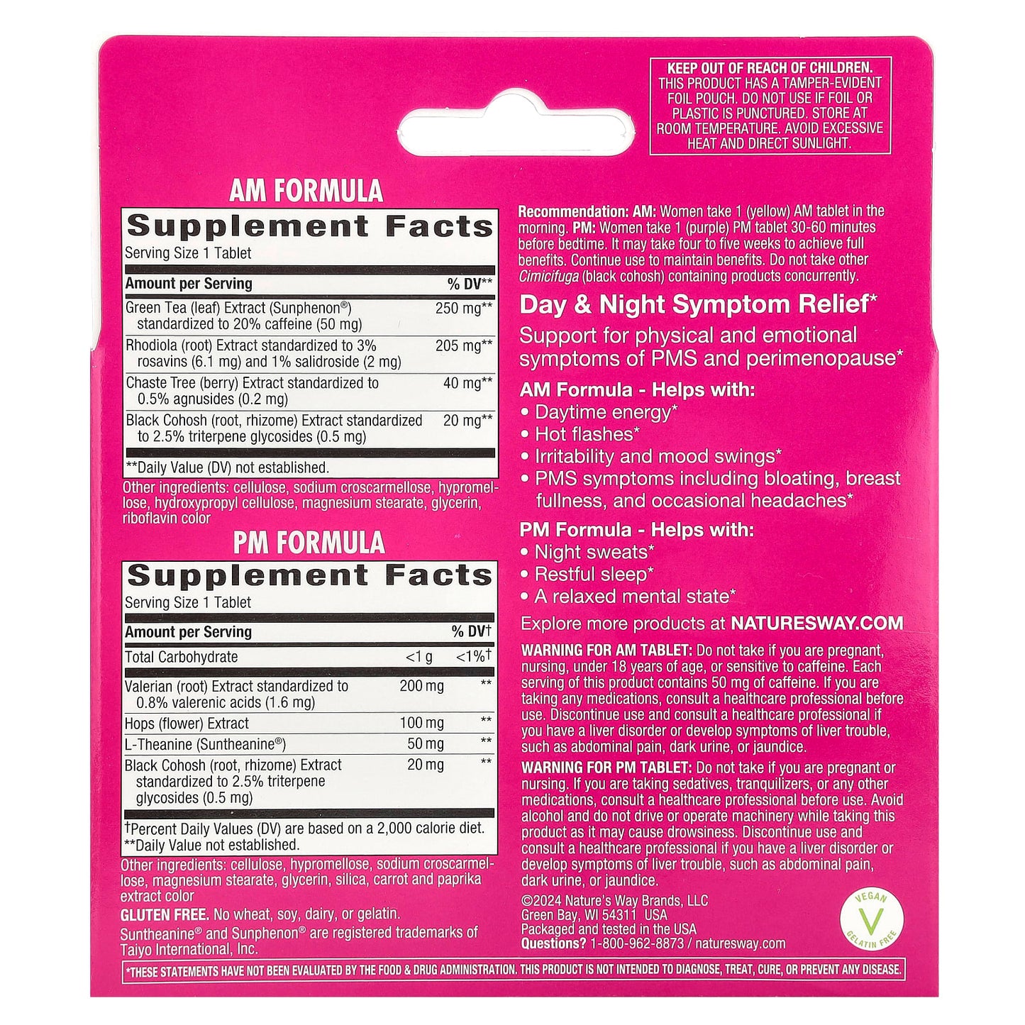 Nature's Way, AM/PM PeriMenopause Formula™, 60 Tablets - Image 2