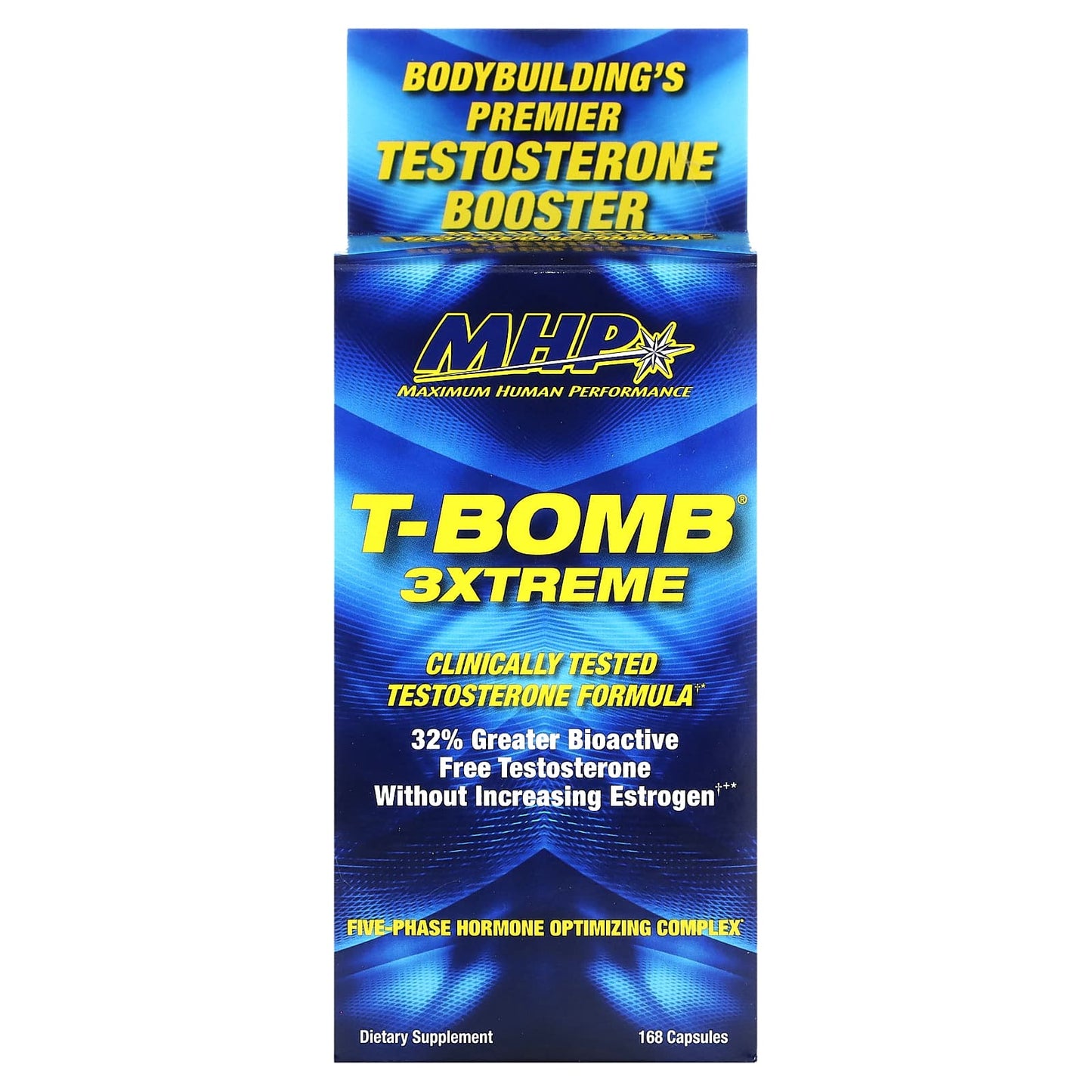 MHP, T-Bomb 3Xtreme, 168 Capsules - Image 1