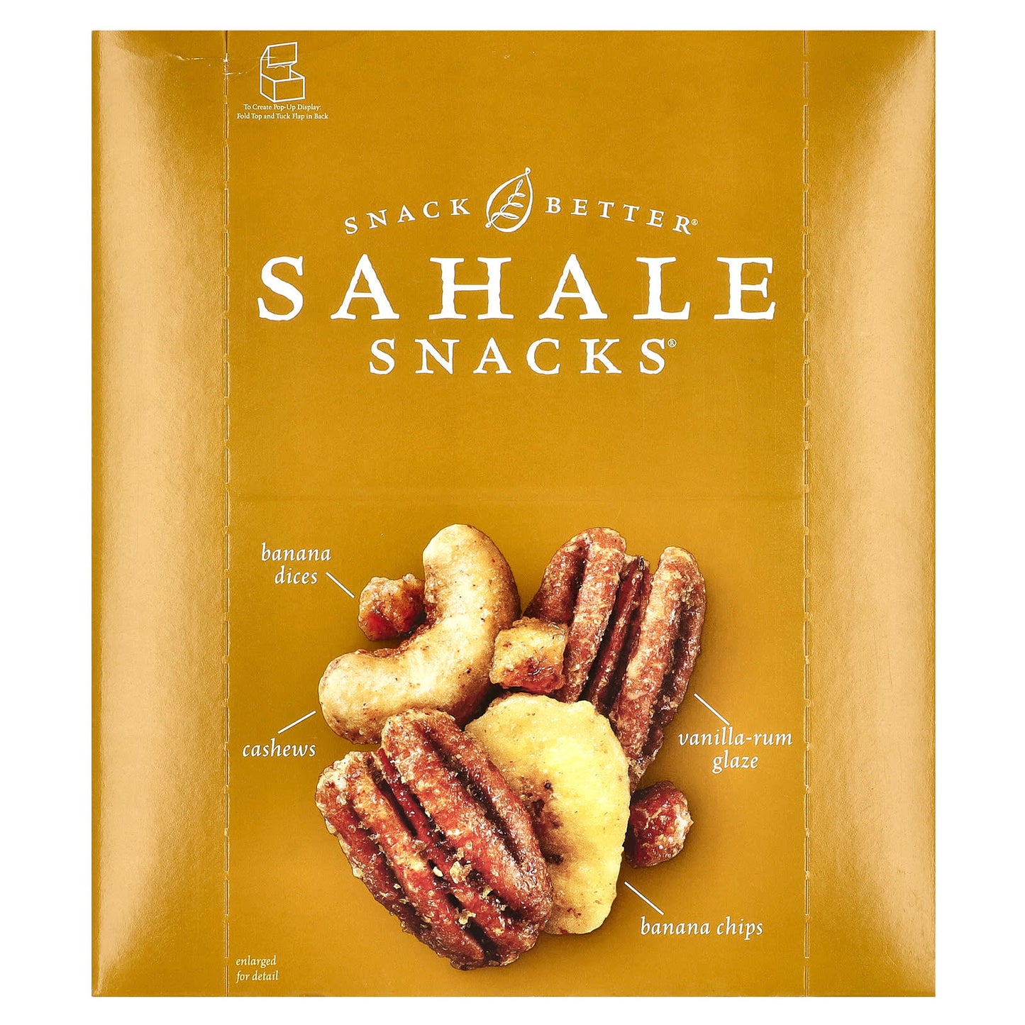 Sahale Snacks, Glazed Mix, Banana Rum Pecans, 9 Bags, 1.5 oz (42.5 g) Each - Image 1