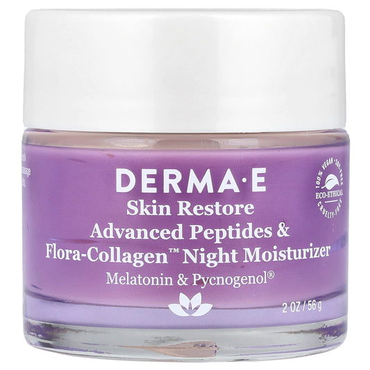 Derma E Advanced Peptides Night Moisturizer, 2 oz (56 g) - Vegan, Cruelty-Free - Image 1