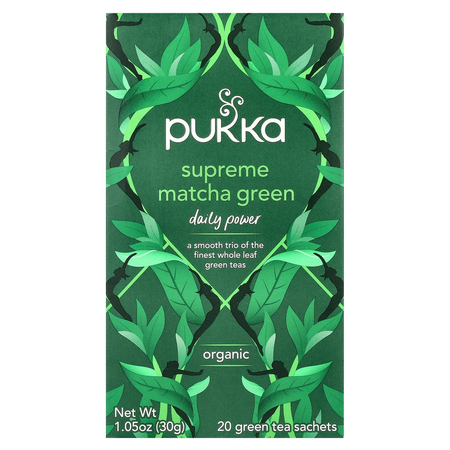 Pukka Herbs, Organic Green Tea, Supreme Matcha Green, 20 Sachets, 1.05 oz (30 g) - Image 1