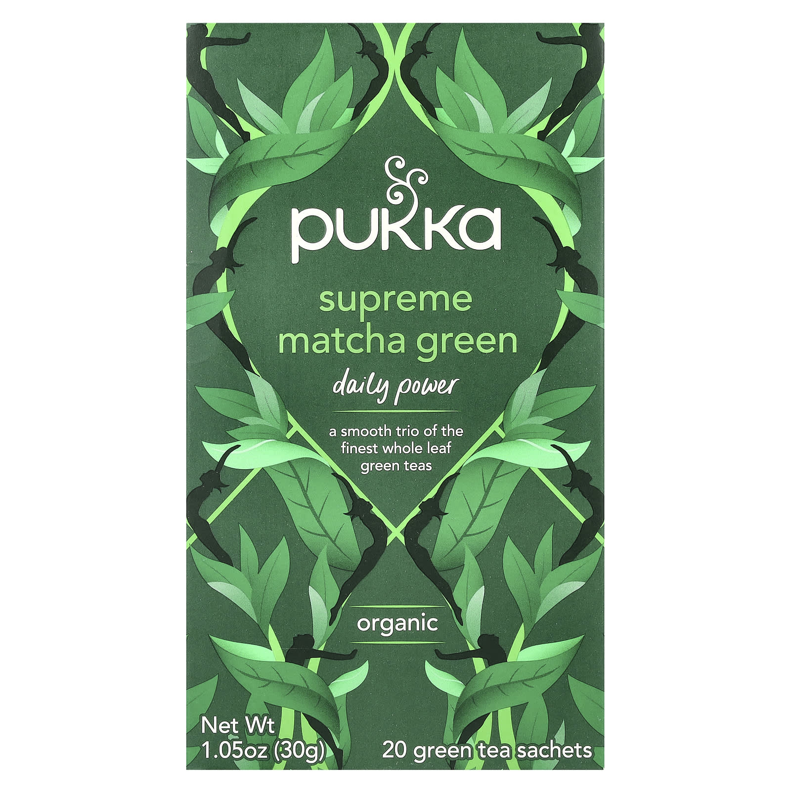 Pukka Herbs, Organic Green Tea, Supreme Matcha Green, 20 Sachets, 1.05 oz (30 g) - Image 1
