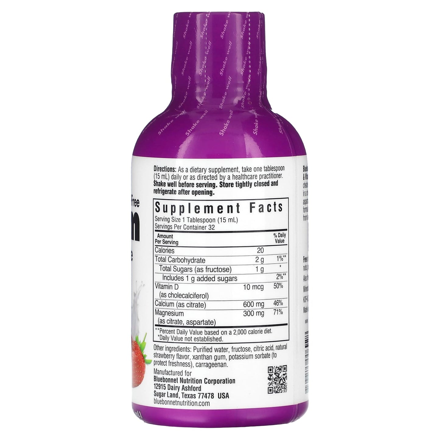 Bluebonnet Nutrition Liquid Calcium, Magnesium & Vitamin D3 - 16 fl oz - Image 2