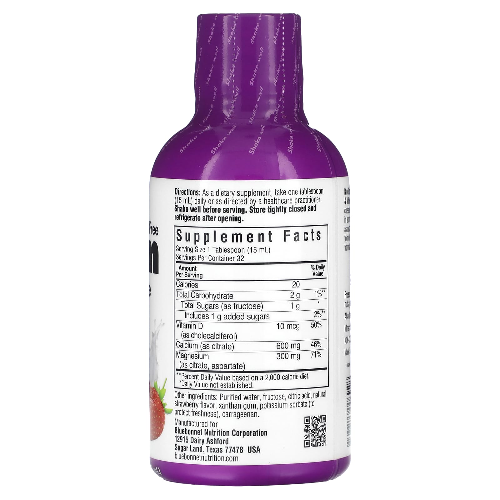Bluebonnet Nutrition Liquid Calcium, Magnesium & Vitamin D3 - 16 fl oz - Image 2