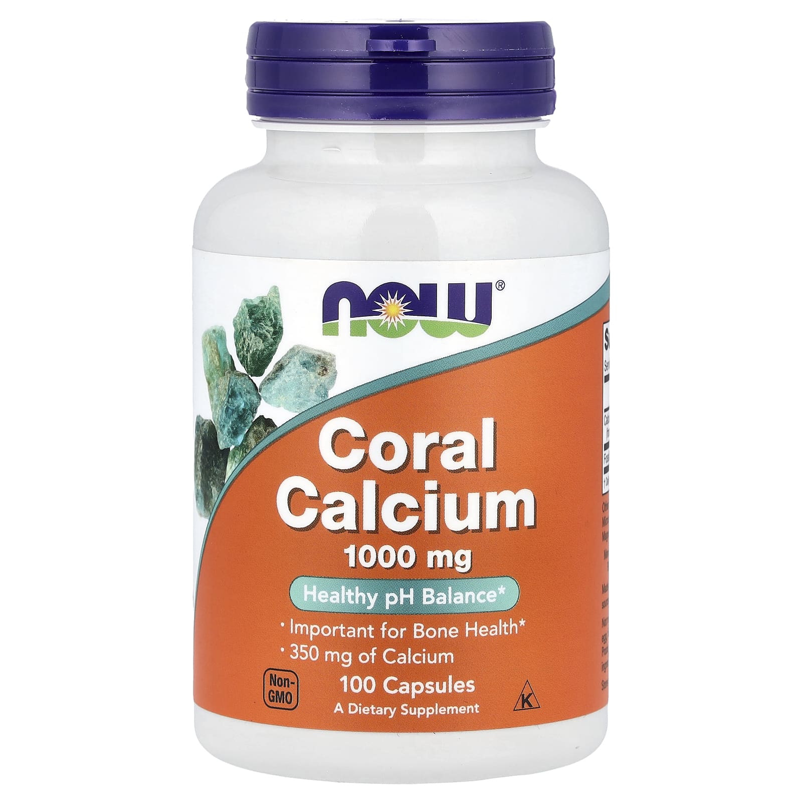 NOW Foods, Coral Calcium, 350 mg, 100 Capsules - Image 1