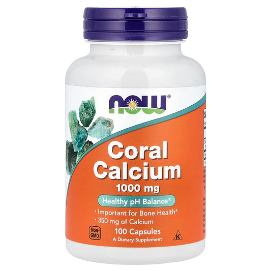 NOW Foods, Coral Calcium, 350 mg, 100 Capsules - Image 1