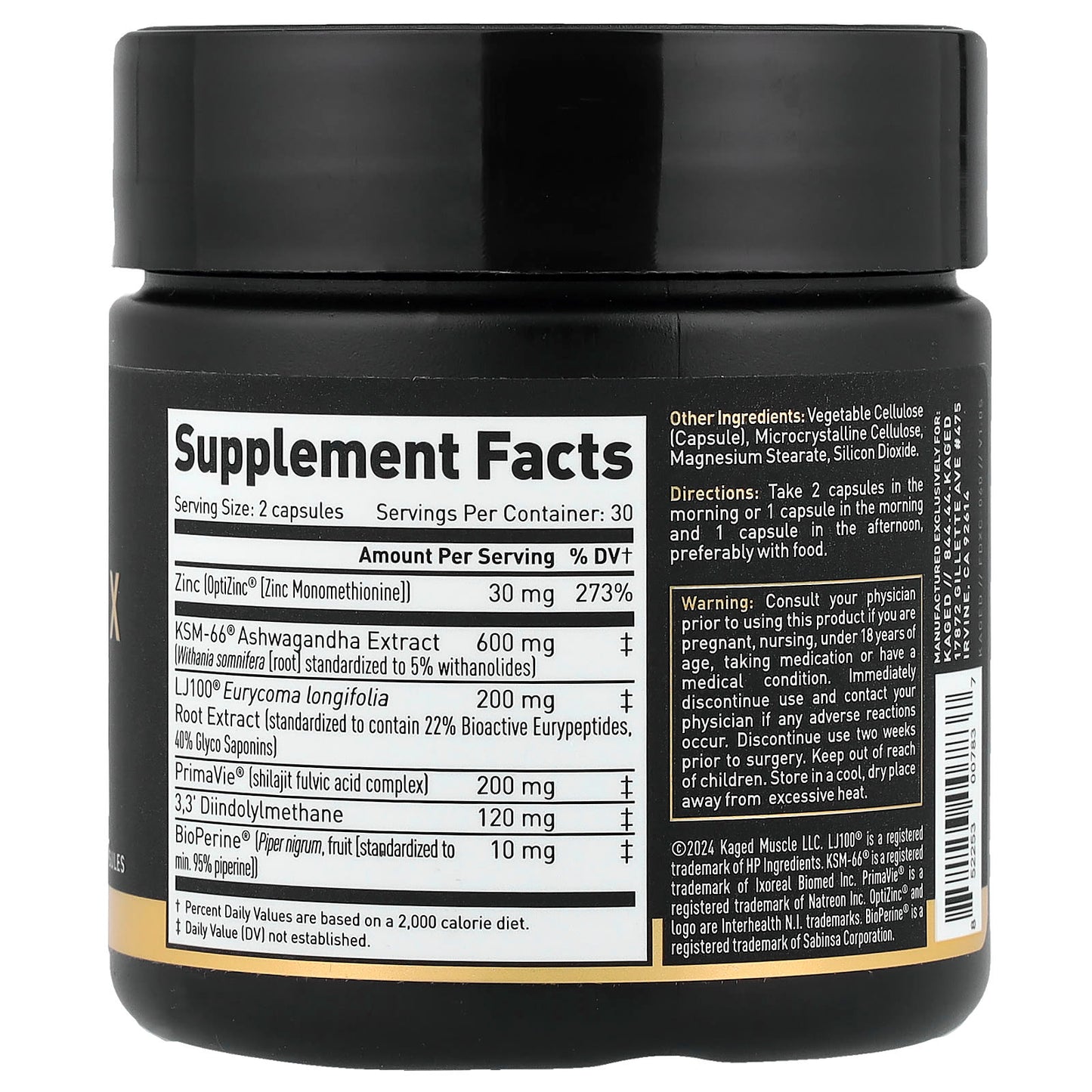 Boost Testosterone with Kaged Ferodrox - 60 Veggie Capsules - Image 2